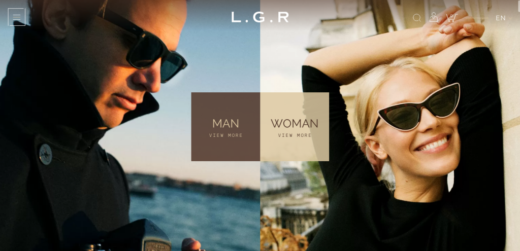 L G R - Sunglasses - caso studio eCommerce occhiali