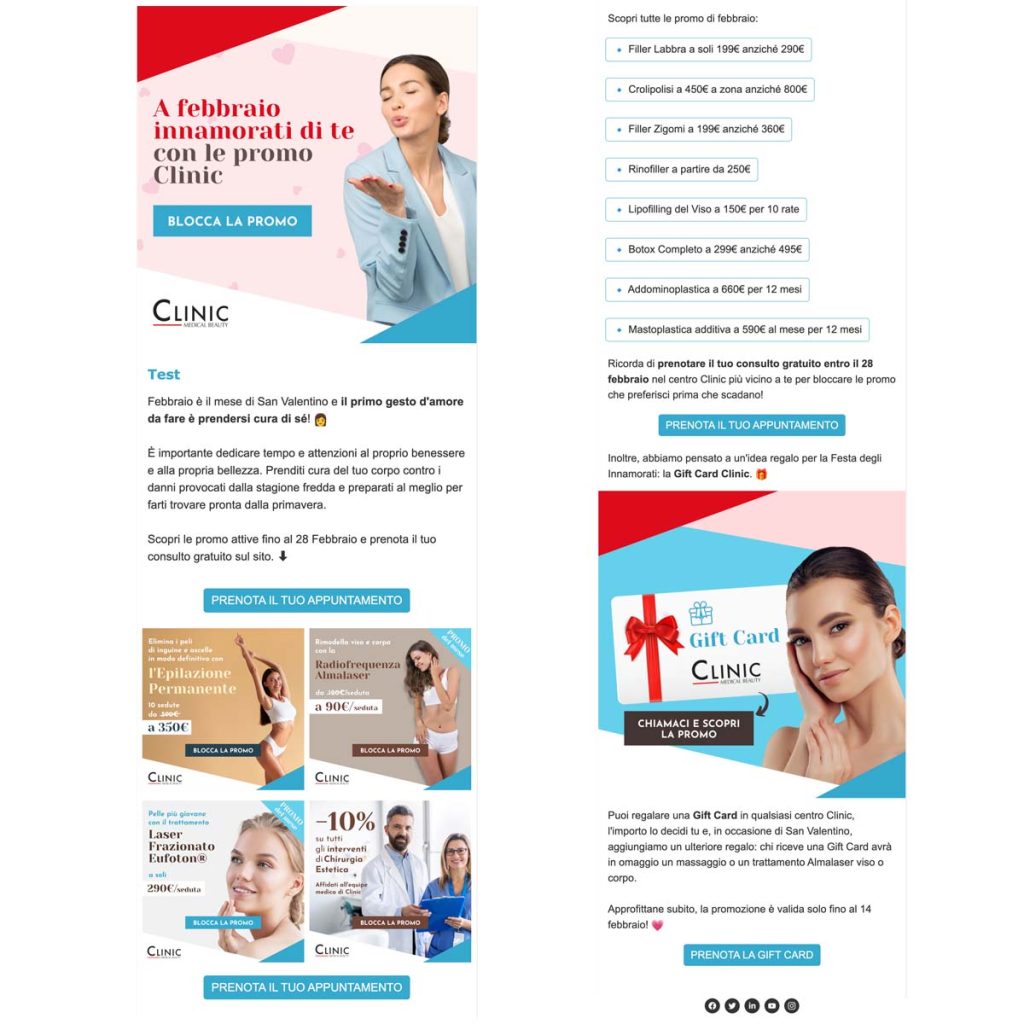 Email Marketing Caso Studio Medicina Estetica