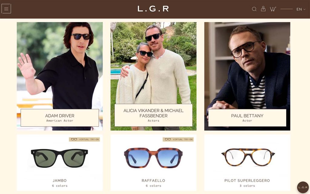 LGR Fashion Brand - Caso Studio Marketing Online per Azienda Occhiali