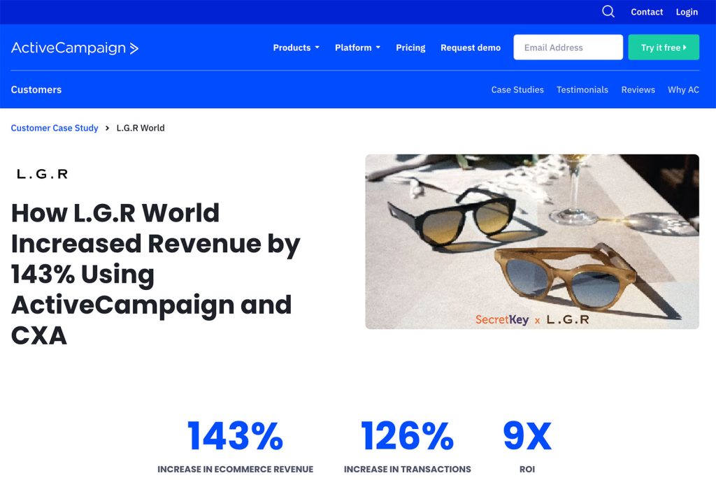 LGR World - Email Marketing e CRM Case Study