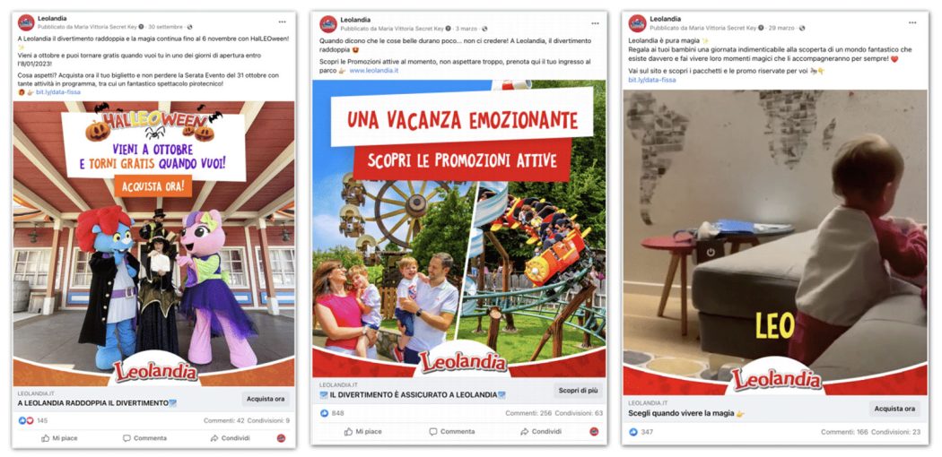 Leolandia Caso Studio Meta Ads Web