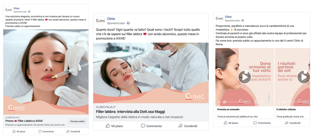 clinic - campagne meta ads