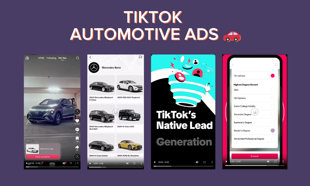 TikTok Automotive Ads