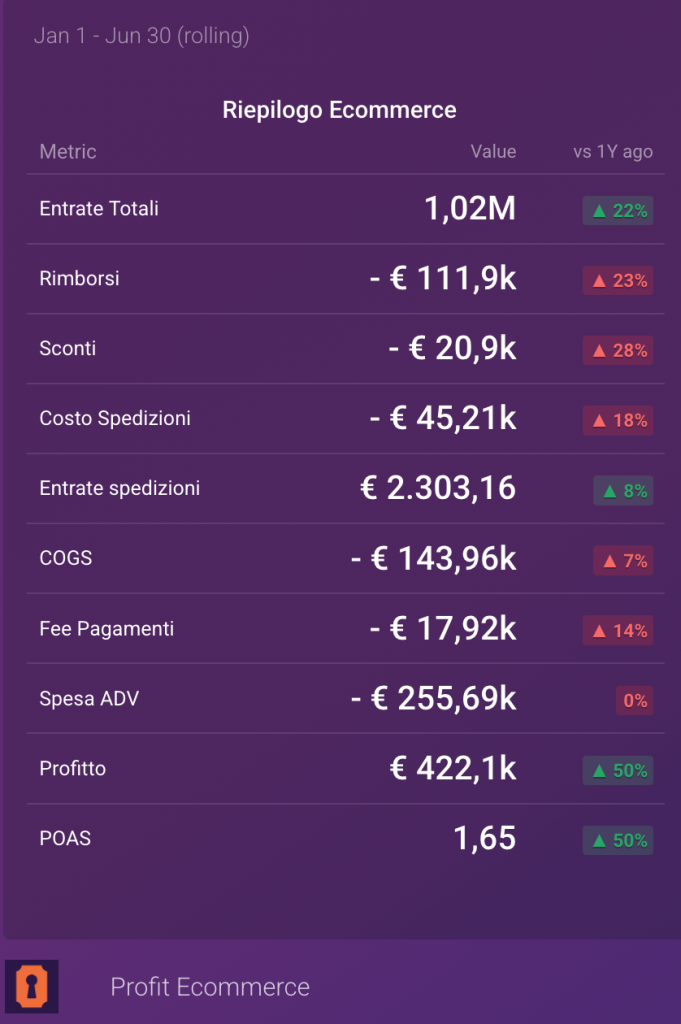 Ecommerce Margin Profit e POAS